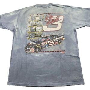 Vintage 1997 Dale Earnhardt NASCAR Shirt Action Sports AOP Front Back Distressed